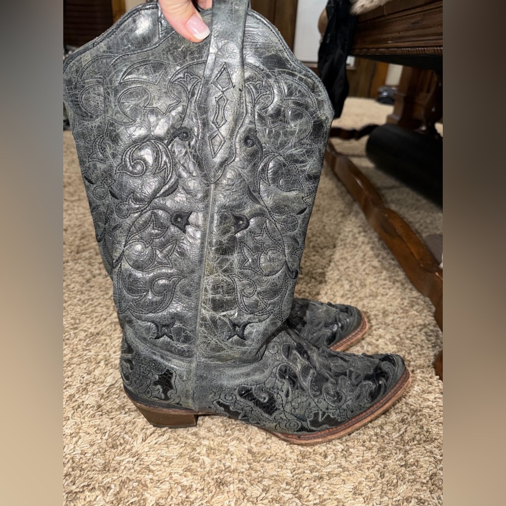 Women’s Corral Black Boot, sz 10